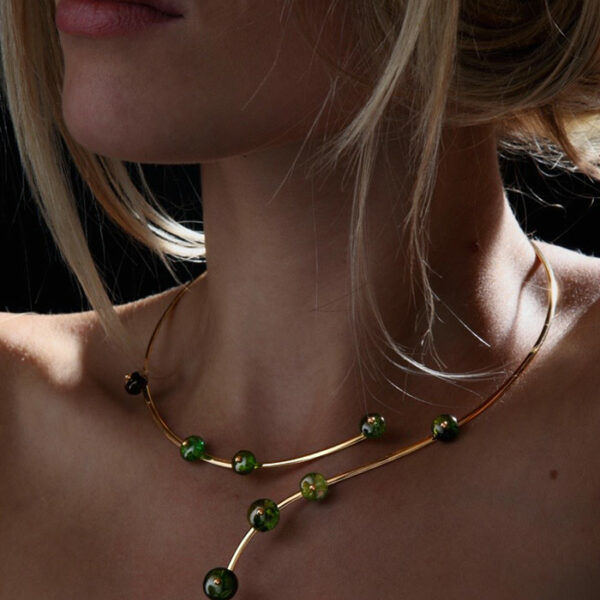 Collier Swang Tourmaline Verte