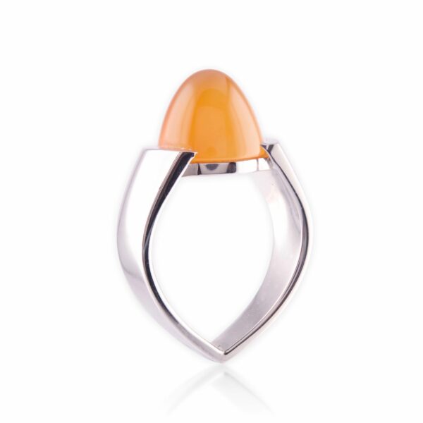 Bague Alhambra Argent et Cornaline