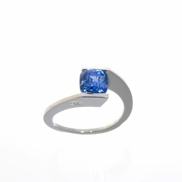 Bague de Foi Saphir et Or Gris