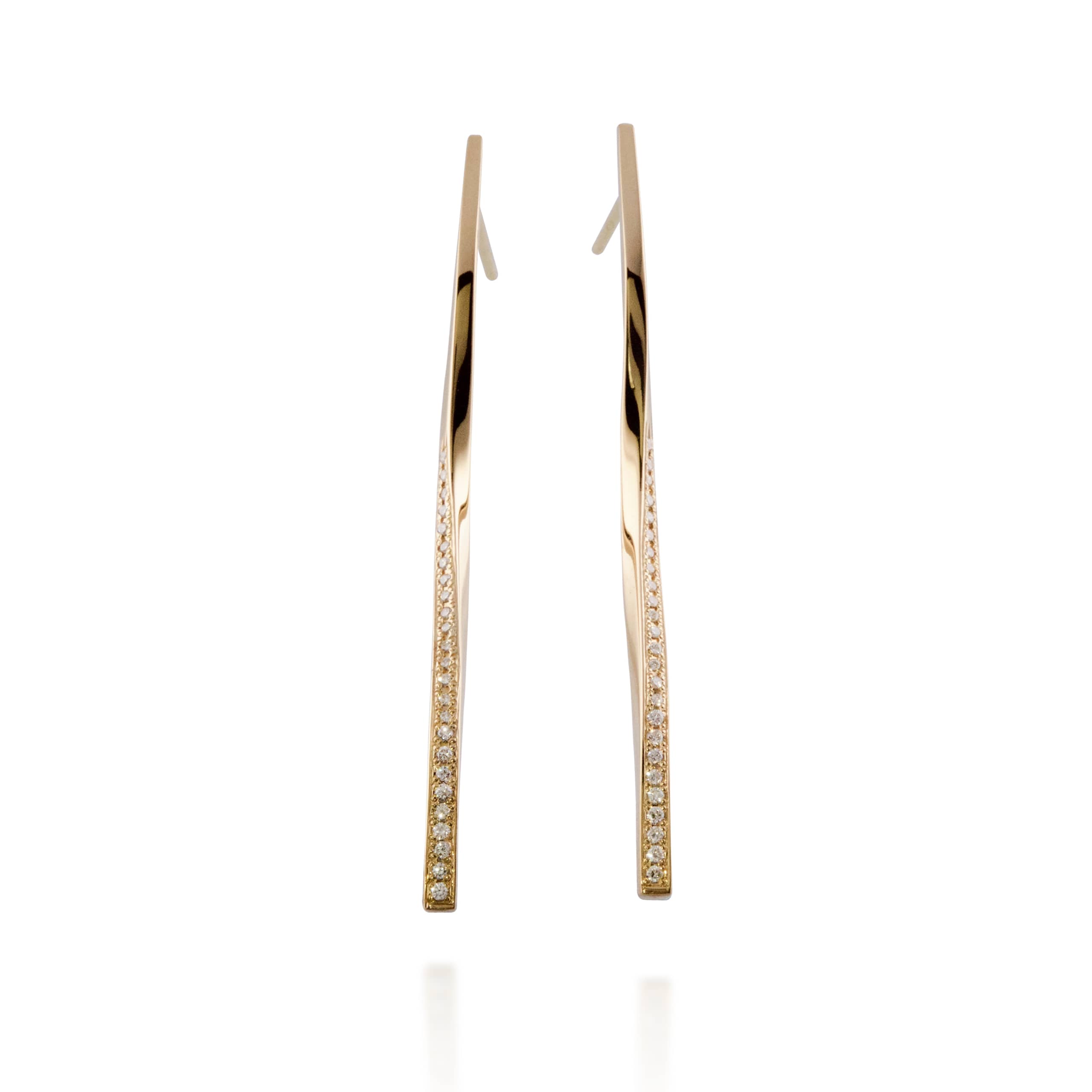 Ondine Earrings Yellow Gold and Diamonds