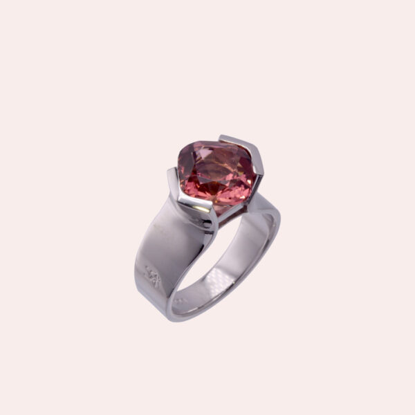 Bague Alice Or Gris et Tourmaline