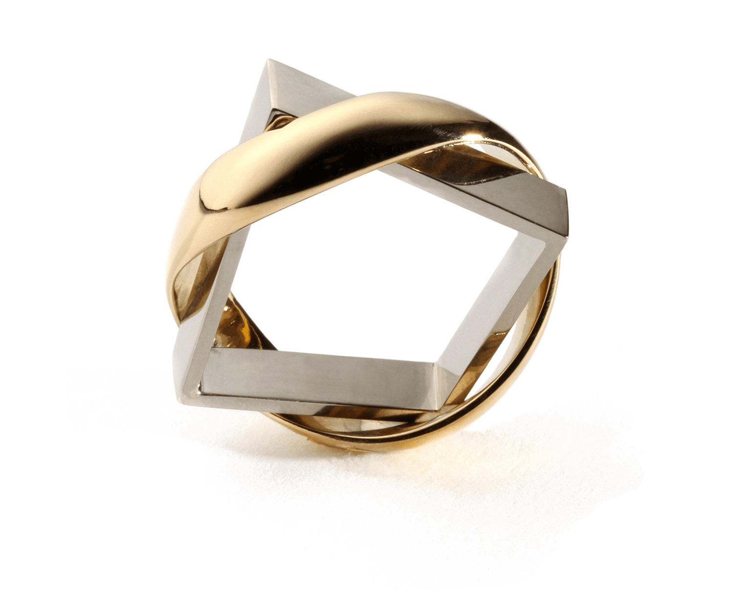 Bague Union Version Large Bague d'Union Deux Ors XL Benedikt Aichele