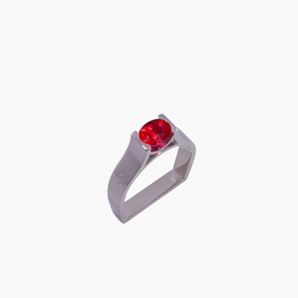 Bague P'tite Alice Rubis Or Gris