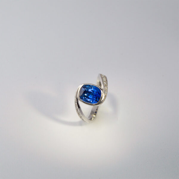 Sapphire and Diamond Ring