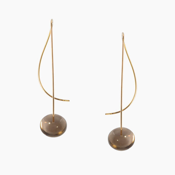 Boucles d'Oreilles Song Quartz Fumé