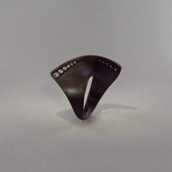 Bague Aile Tantale et Diamants