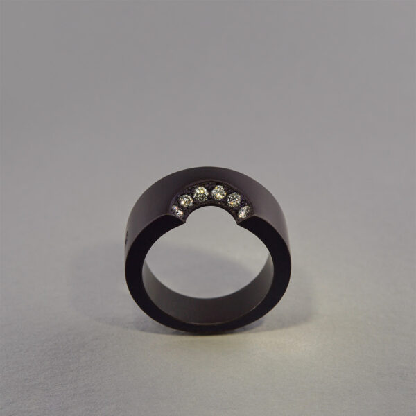 Bague Mordue Tantale et Diamants