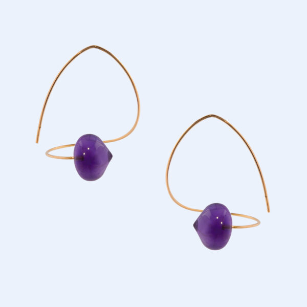 Boucles d'Oreilles Lhasso Améthyste