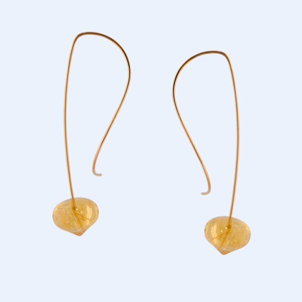 Boucles d'Oreilles Song Citrine