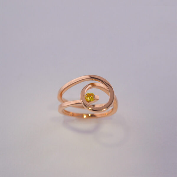 Bague Tsitsit Bénédikt Aïchelé Diamant Jaune