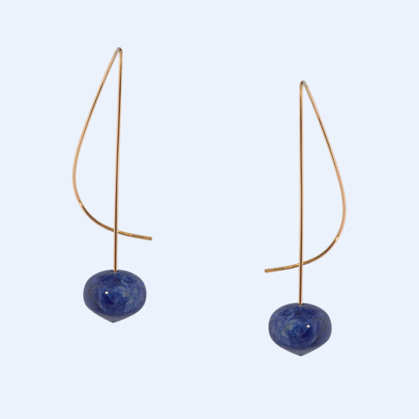 Boucles Oreilles Bénédikt Aïchelé Sodalite