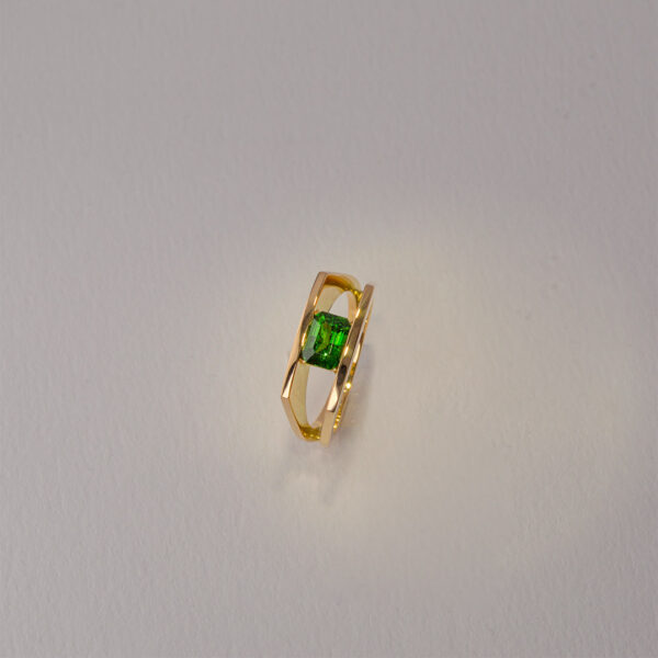 Bague Grenat Tsavorite Bénédikt Aïchelé Double Silhouette