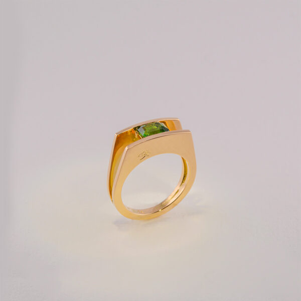 Bague Double Silhouette Grenat Tsavorite