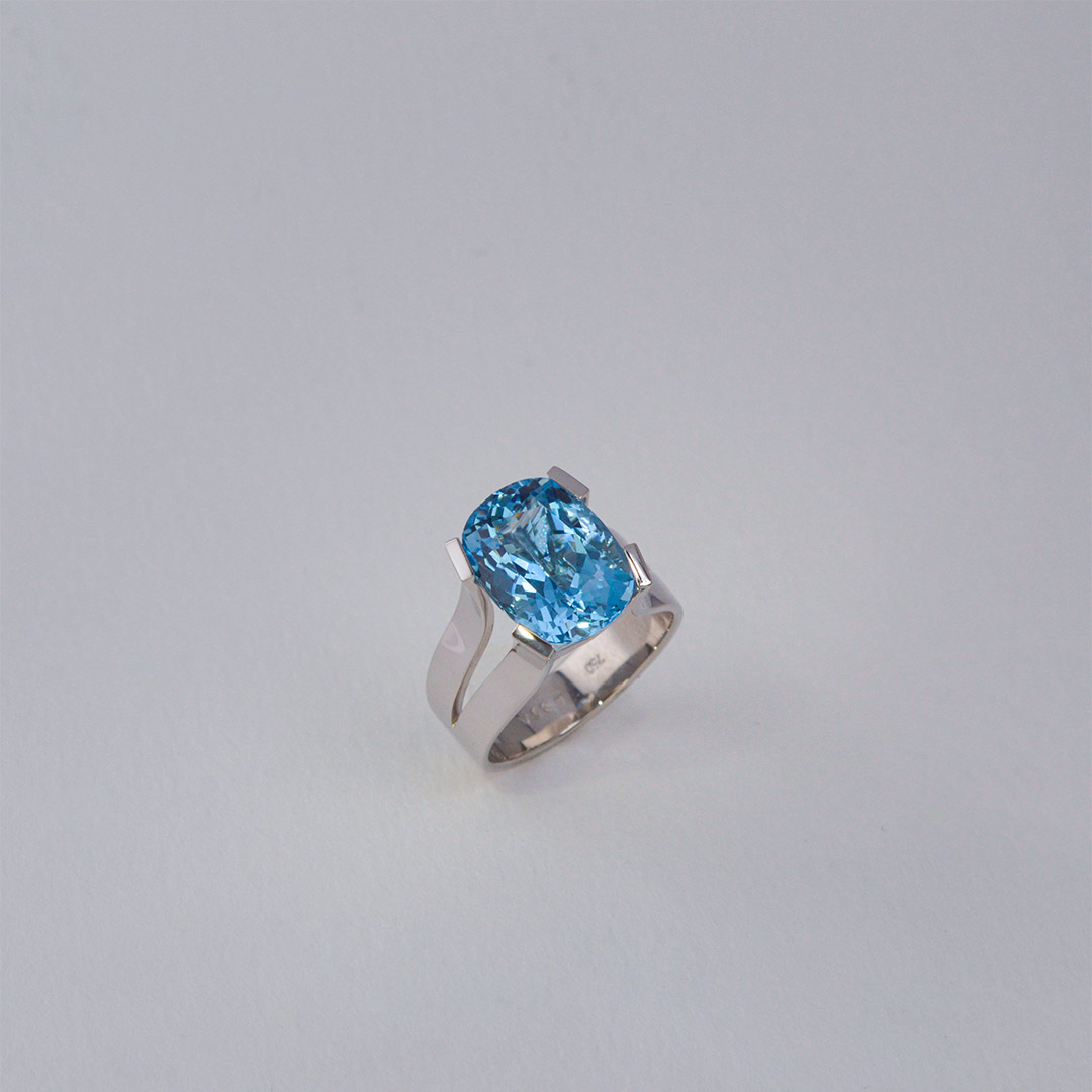Bague or aigue marine deals